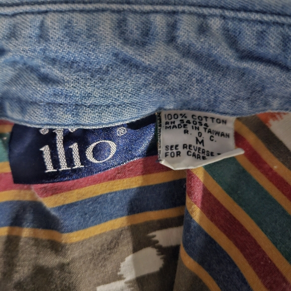 VTG 80s Ilio Aztec Western Top Medium - Picture 4 of 4
